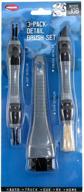 🧹 carrand 93019 vent, dash, and crevice detail brush set: efficient cleaning tool in gray logo