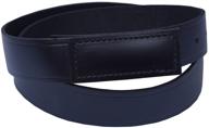 durable mechanic grain leather men's belt accessories: scratch-free & stylish logo