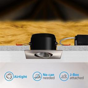 img 2 attached to TORCHSTAR 3 Inch Gimbal LED Recessed Light With Junction Box Industrial Electrical