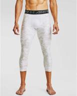 🔥 stay cool and stylish with under armour men's heatgear 3/4 printed leggings logo