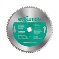 🪚 efficient aluminum cutting with evolution power tools 14bladeal – 14-inch x 80-tooth saw blade in green logo