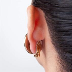 img 1 attached to 👂 Earring Pads with Clip-On, Adhesive Paddle and Dot Foam - 3 Pairs, Go Betweens by E'arrs