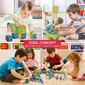 img 2 attached to 🧲 DESTRIC Magnetic Toddlers Educational Building Set: Fun and Learning Combined!