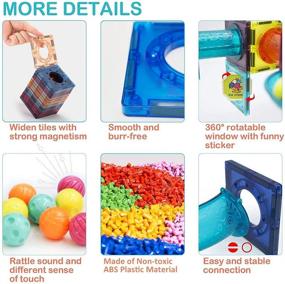 img 1 attached to 🧲 DESTRIC Magnetic Toddlers Educational Building Set: Fun and Learning Combined!