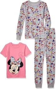 img 4 attached to Snug-Fit Cotton Pajama Sleepwear Sets for Kids featuring Disney, Star Wars, and Marvel by Spotted Zebra
