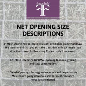 img 1 attached to 🐎 Mesh Net Slow Horse Feeder - Full Day Feeding Solution, Holds 30 lbs/4 Flakes of Hay, Promotes Calm and Reduces Equine Feeding Anxiety and Behavioral Issues