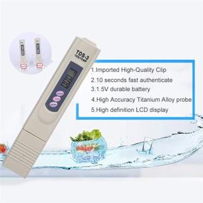 img 2 attached to 🌊 Accurate TDS Meter: Test Water Quality for Drinking, Pools, Aquariums & More