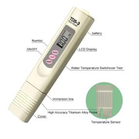 img 3 attached to 🌊 Accurate TDS Meter: Test Water Quality for Drinking, Pools, Aquariums & More