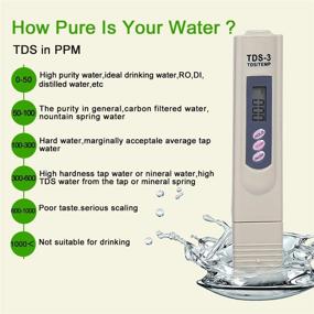 img 1 attached to 🌊 Accurate TDS Meter: Test Water Quality for Drinking, Pools, Aquariums & More