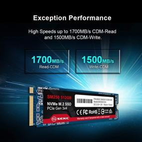 img 2 attached to 💾 SEKC SM250512G 512GB NVMe M.2 2280 PCIe Gen 3x4 SSD - High Speed & Capacity Internal Solid State Drive