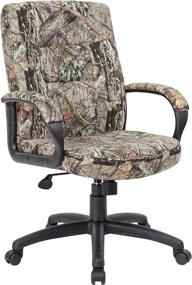 img 4 attached to 🪑 Enhance Your Workspace with Boss Office Products Mossy Oak Break-Up Country Camo Executive Mid-Back Chair