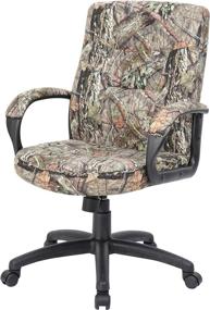 img 1 attached to 🪑 Enhance Your Workspace with Boss Office Products Mossy Oak Break-Up Country Camo Executive Mid-Back Chair