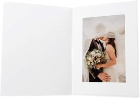 img 3 attached to 📷 Golden State Art Acid-Free Photo Folders - Cardboard/Paper - Perfect for Portraits & Pictures - Special Events: Graduations, Weddings, Baby Showers - White - 5x7 - 100-Pack