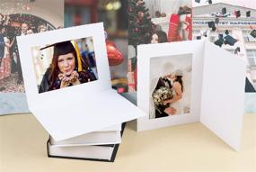 img 2 attached to 📷 Golden State Art Acid-Free Photo Folders - Cardboard/Paper - Perfect for Portraits & Pictures - Special Events: Graduations, Weddings, Baby Showers - White - 5x7 - 100-Pack