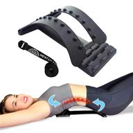 🔵 spinal decompression lower back stretcher and traction device - spine corrector and aligner - lower back massager - spine deck back cracker - low back pain relief stretcher - back hero orthopedic stretcher logo