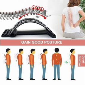 img 2 attached to 🔵 Spinal Decompression Lower Back Stretcher and Traction Device - Spine Corrector and Aligner - Lower Back Massager - Spine Deck Back Cracker - Low Back Pain Relief Stretcher - Back Hero Orthopedic Stretcher