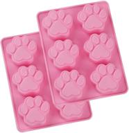 warmbuy silicone paw molds for dog treats, 🐾 soap making, and chocolate - animal paws, 2 pack logo