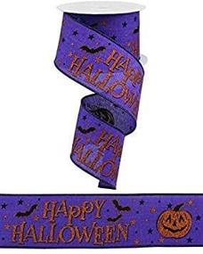 img 1 attached to ROLL Halloween Ribbon Purple Orange