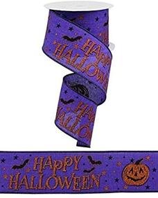 img 2 attached to ROLL Halloween Ribbon Purple Orange