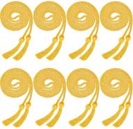 🎓 brilliant trounistro 8-piece graduation cords: premium gold honor cords with tassels for college graduation students logo