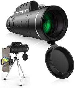 img 4 attached to 🔭 High Power HD Monocular Telescope - 40x60 Compact Waterproof Scope for Bird Watching, Night Vision, Adults Kids - Includes Smartphone Holder