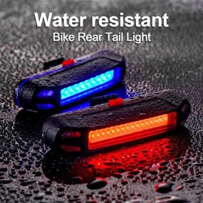 img 1 attached to Rechargeable Bicycle Taillight Waterproof Mountain