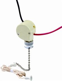 img 1 attached to LEVITON 1689 75 Pull Chain Switch: Convenient Light Control Solution