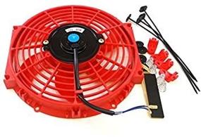 img 1 attached to Universal Slim Fan Push Pull Electric Radiator Cooling 12V 80W Mount Kit (10&#34