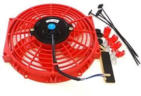 img 2 attached to Universal Slim Fan Push Pull Electric Radiator Cooling 12V 80W Mount Kit (10&#34