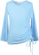 👚 girls' drawstring sleeve blouse | clothing for girls, tops, tees & blouses logo