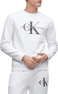 calvin klein heather monogram men's clothing and active sweatshirt logo