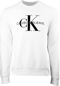 img 1 attached to Calvin Klein Heather Monogram Men's Clothing and Active Sweatshirt
