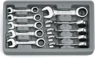 🔧 gearwrench 9520d 10-piece metric stubby ratcheting combination wrench set: top-quality compact tools for versatile use logo
