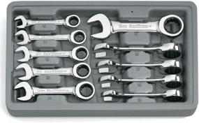 img 1 attached to 🔧 GEARWRENCH 9520D 10-Piece Metric Stubby Ratcheting Combination Wrench Set: Top-quality compact tools for versatile use