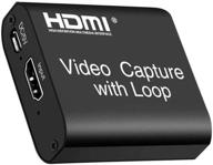 📹 usb2.0 hdmi захват видео карты - tokani 1080p аудио видео игровой преобразователь захвата с loopout | поддерживает 4k вход, 1080p выход для ps3 ps4 xbox wuli live obs stream и recorder логотип