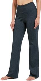 img 3 attached to 👖 Stylish and Comfortable Women's Bootcut Yoga Pants with Pockets - 28-34" Inseam Options, High-Waisted and Flared Design