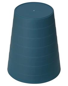 img 2 attached to 🗑️ Compact and Stylish Nipogear Slim Round Plastic Trash Can - 1.5 Gallons, Navy