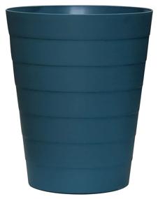 img 3 attached to 🗑️ Compact and Stylish Nipogear Slim Round Plastic Trash Can - 1.5 Gallons, Navy