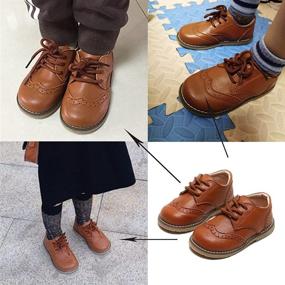 img 3 attached to Стильные и удобные детские туфли BENHERO для лодки - мягкие лоферы из синтетической кожи на мальчиков и девочек.