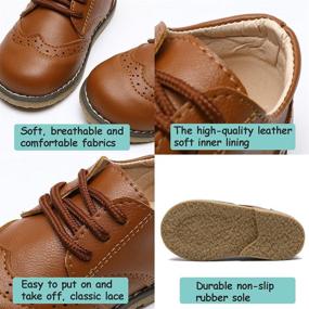img 2 attached to Стильные и удобные детские туфли BENHERO для лодки - мягкие лоферы из синтетической кожи на мальчиков и девочек.