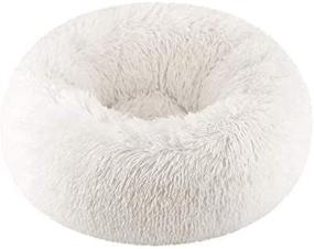 img 3 attached to 🐱 TOPSOSO Round Cat Bed Dog Bed - Extra Soft and Comfortable Cute Pet Nest,Cat Cushion Bed- Washable Oval Donut Nesting Cave Bed for Cats and Small to Medium Dogs