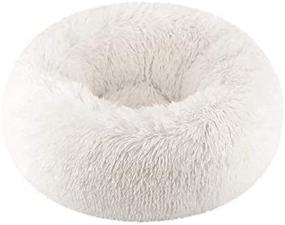 img 2 attached to 🐱 TOPSOSO Round Cat Bed Dog Bed - Extra Soft and Comfortable Cute Pet Nest,Cat Cushion Bed- Washable Oval Donut Nesting Cave Bed for Cats and Small to Medium Dogs