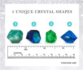 img 1 attached to 🔮 30 Crystals in a Snap! Silicone Mold for Resin, Candles, Soap, Ice Cube & Jewelry - 4 Distinctive Shapes