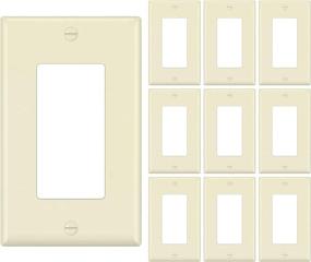 img 4 attached to [10 Pack] BESTTEN Almond Decorator Wall Plate