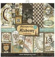 stamperia double-sided paper pad 12x12 - alchemy theme - 10 designs/1 each - 10/pkg logo