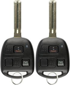 img 3 attached to 🔑 KeylessOption Keyless Entry Remote Fob with Master Ignition Key Blade - Lexus RX330 RX350 RX400h RX450h (Pack of 2)
