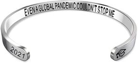 img 4 attached to Personalized Bracelets Inspirational Engraved Pandemic