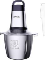 🥩 laralov electric meat grinder: 500w & 14 cup stainless steel food processor for meat, vegetables, onion, and nuts - 4 sharp blades, 3 speed levels + spatula logo