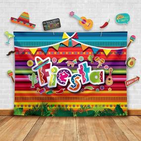 img 3 attached to 🎉 Fiesta Theme Photography Backdrop & Studio Props: Perfect for Mexican Dress-up, Cinco de Mayo, Mexicana, and Summer Pool Parties!