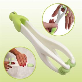 img 2 attached to 🖐️ CARELAX Finger Joint Acupoint Massager & Roller Kit, Hand Blood Circulation and Stress Relief with 5pcs Acupressure Massage Rings (Green)